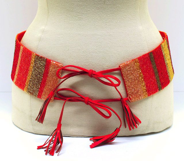 Tassel Beaded Belt