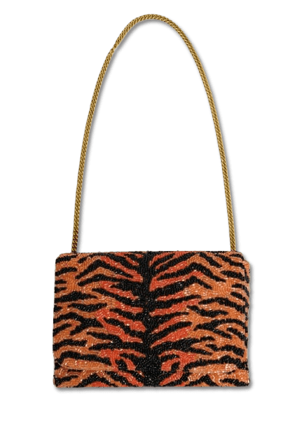 TIGER PRINT BOX CROSSBODY