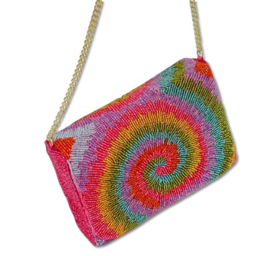 SWIRL TIE DYE BOX CROSSBODY